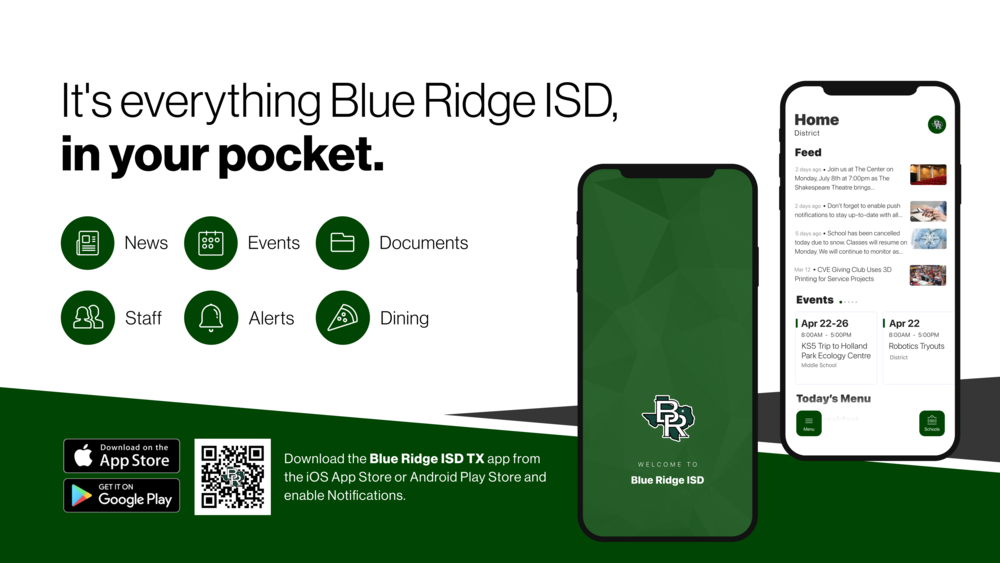 it's everything blue ridge isd in your pocket